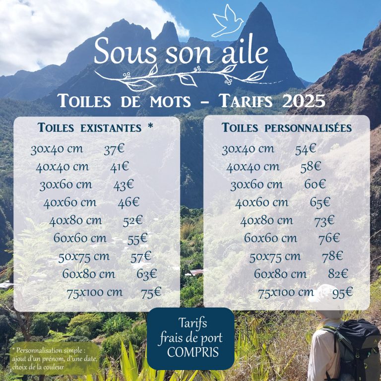 Tarifs 2025